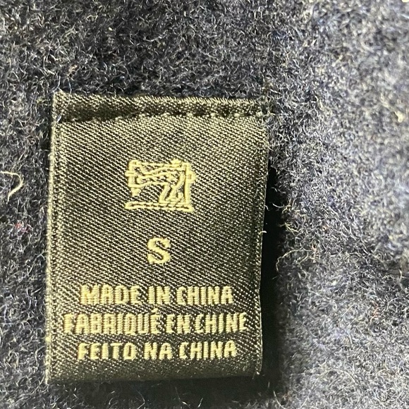 Scotch & Soda Women’s Navy Wool/Cashmere Mock Neck Sweater S LUXURIOUS - Picture 7 of 13